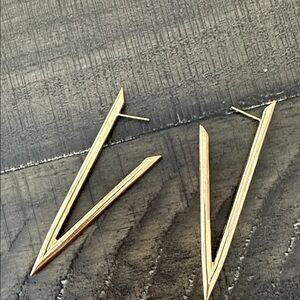 Jennifer Fisher Gold Angular Earrings